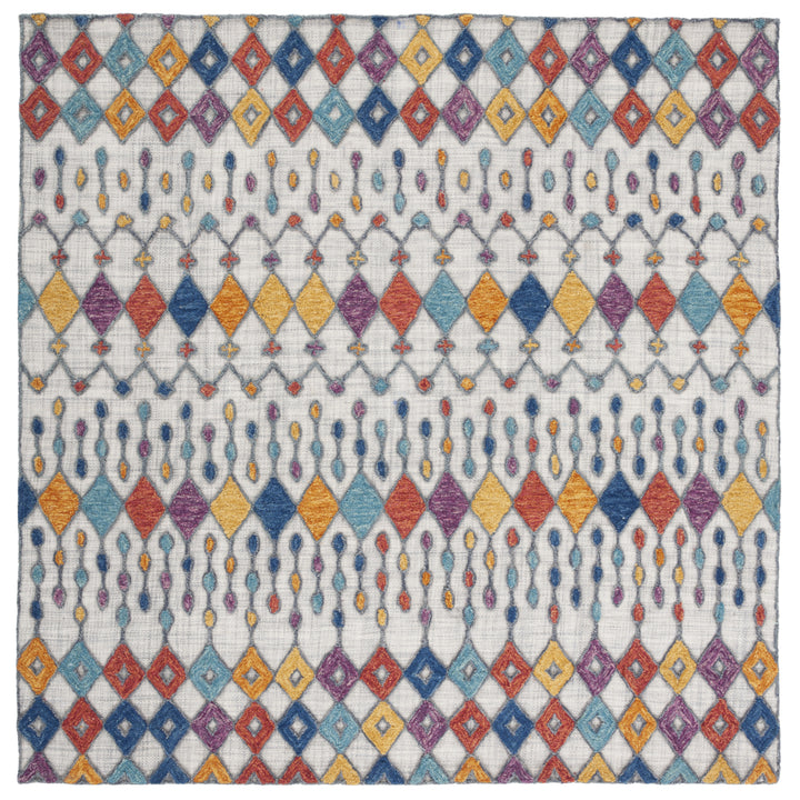 SAFAVIEH Aspen APN531F Handmade Light Grey / Blue Rug Image 6