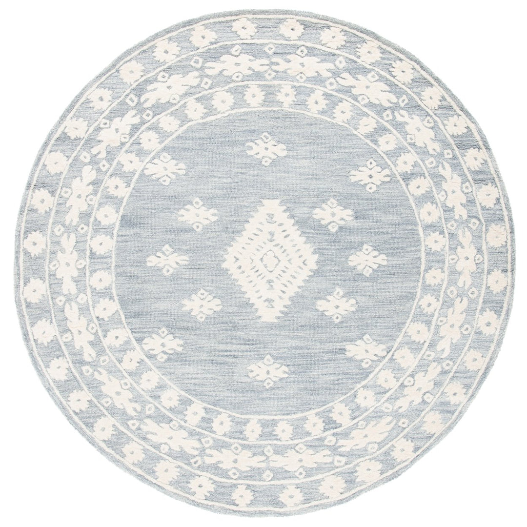 SAFAVIEH Aspen APN550H Handmade Light Grey / Ivory Rug Image 4