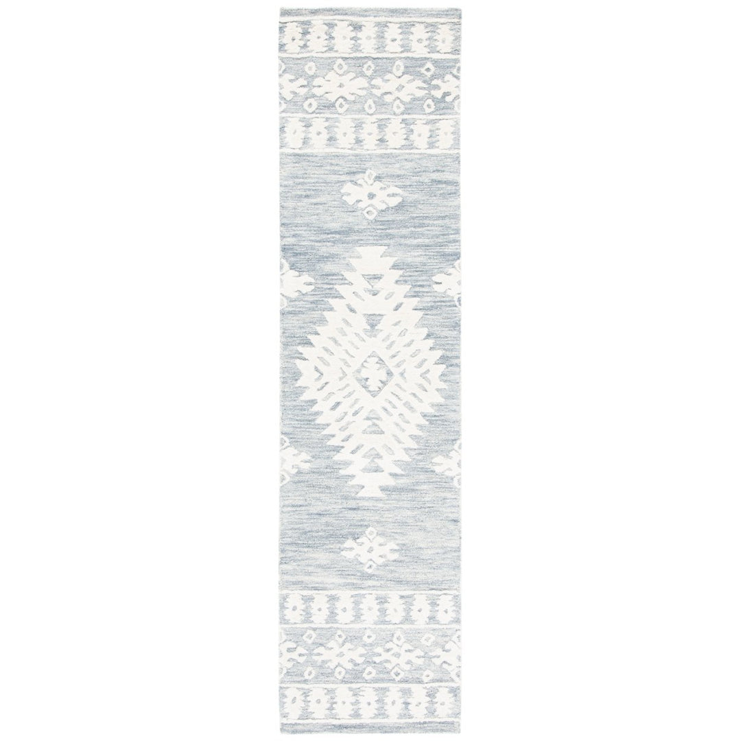 SAFAVIEH Aspen APN550H Handmade Light Grey / Ivory Rug Image 5