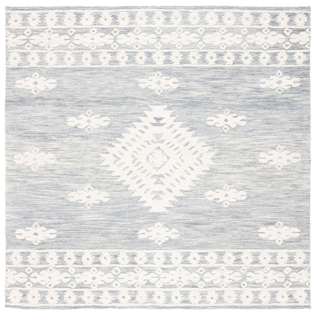 SAFAVIEH Aspen APN550H Handmade Light Grey / Ivory Rug Image 6