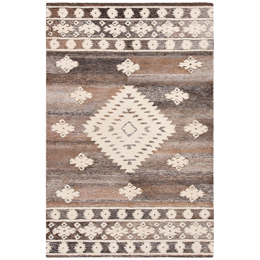 SAFAVIEH Aspen APN550A Handmade Ivory / Light Brown Rug Image 10