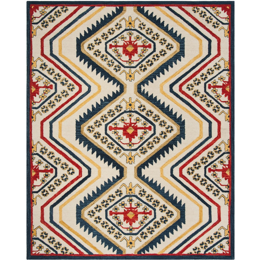 SAFAVIEH Aspen APN701A Handmade Ivory / Multi Rug Image 1