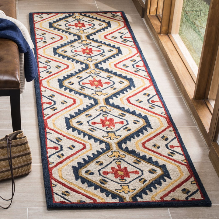 SAFAVIEH Aspen APN701A Handmade Ivory / Multi Rug Image 3