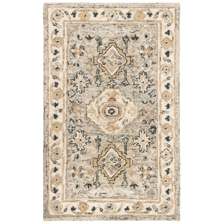 SAFAVIEH Aspen APN601W Handmade Moss / Ivory Rug Image 1