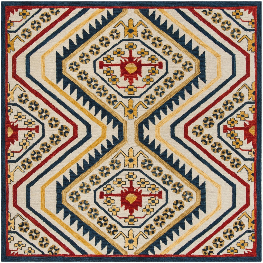 SAFAVIEH Aspen APN701A Handmade Ivory / Multi Rug Image 6