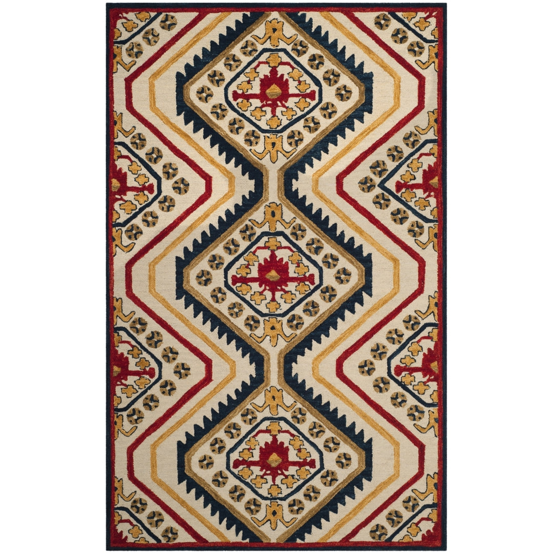 SAFAVIEH Aspen APN701A Handmade Ivory / Multi Rug Image 10