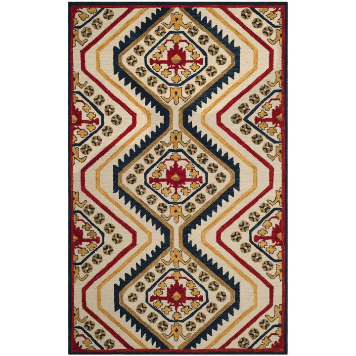 SAFAVIEH Aspen APN701A Handmade Ivory / Multi Rug Image 1