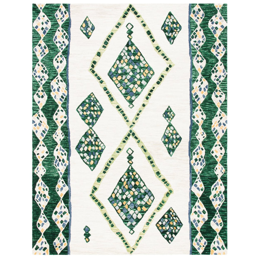 SAFAVIEH Aspen APN702Y Handmade Green / Ivory Rug Image 1