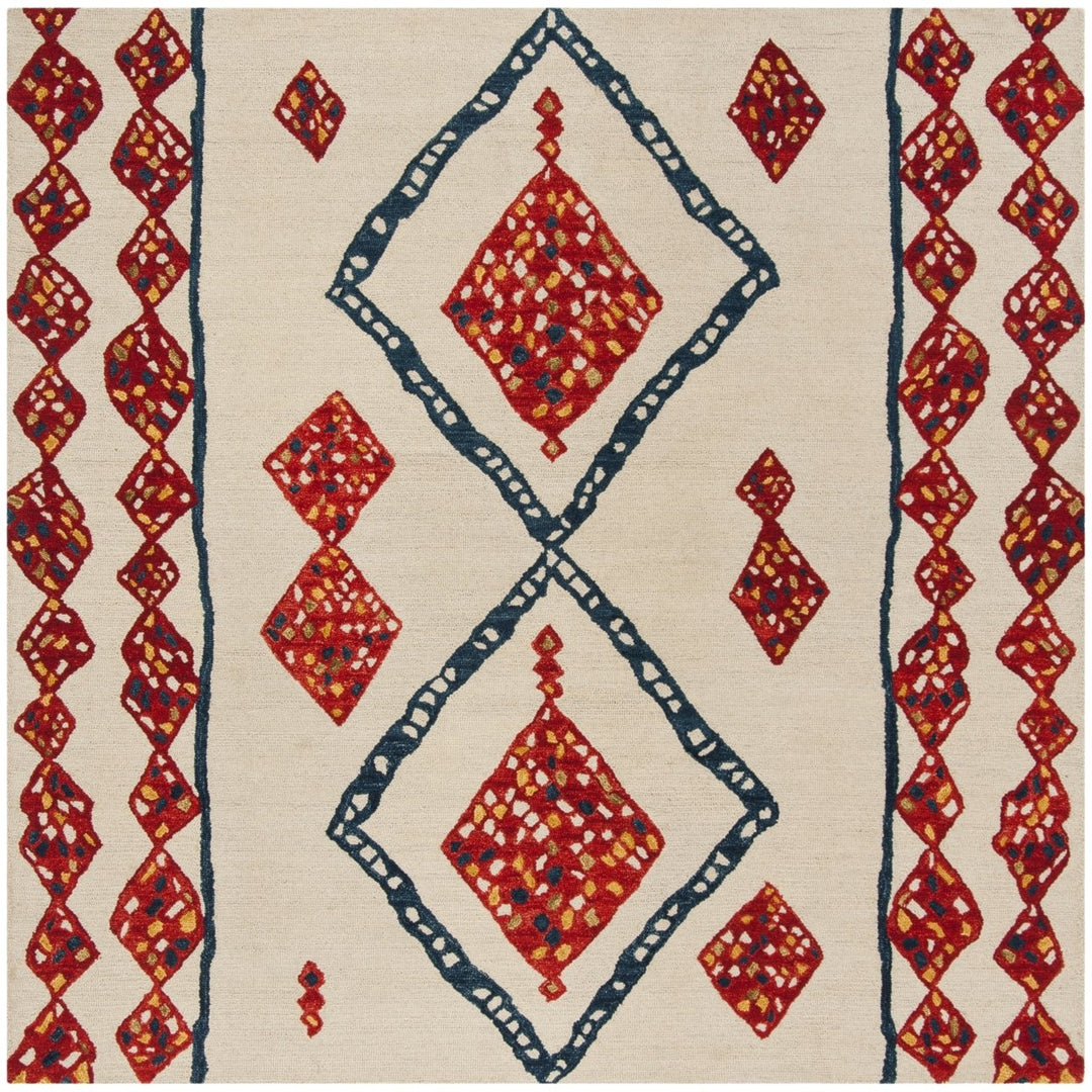 SAFAVIEH Aspen APN702A Handmade Ivory / Multi Rug Image 1