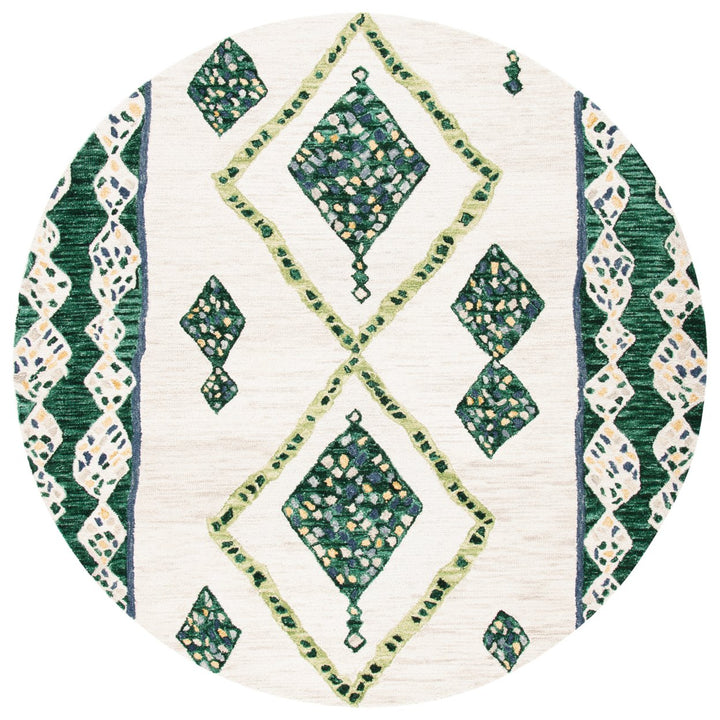 SAFAVIEH Aspen APN702Y Handmade Green / Ivory Rug Image 1