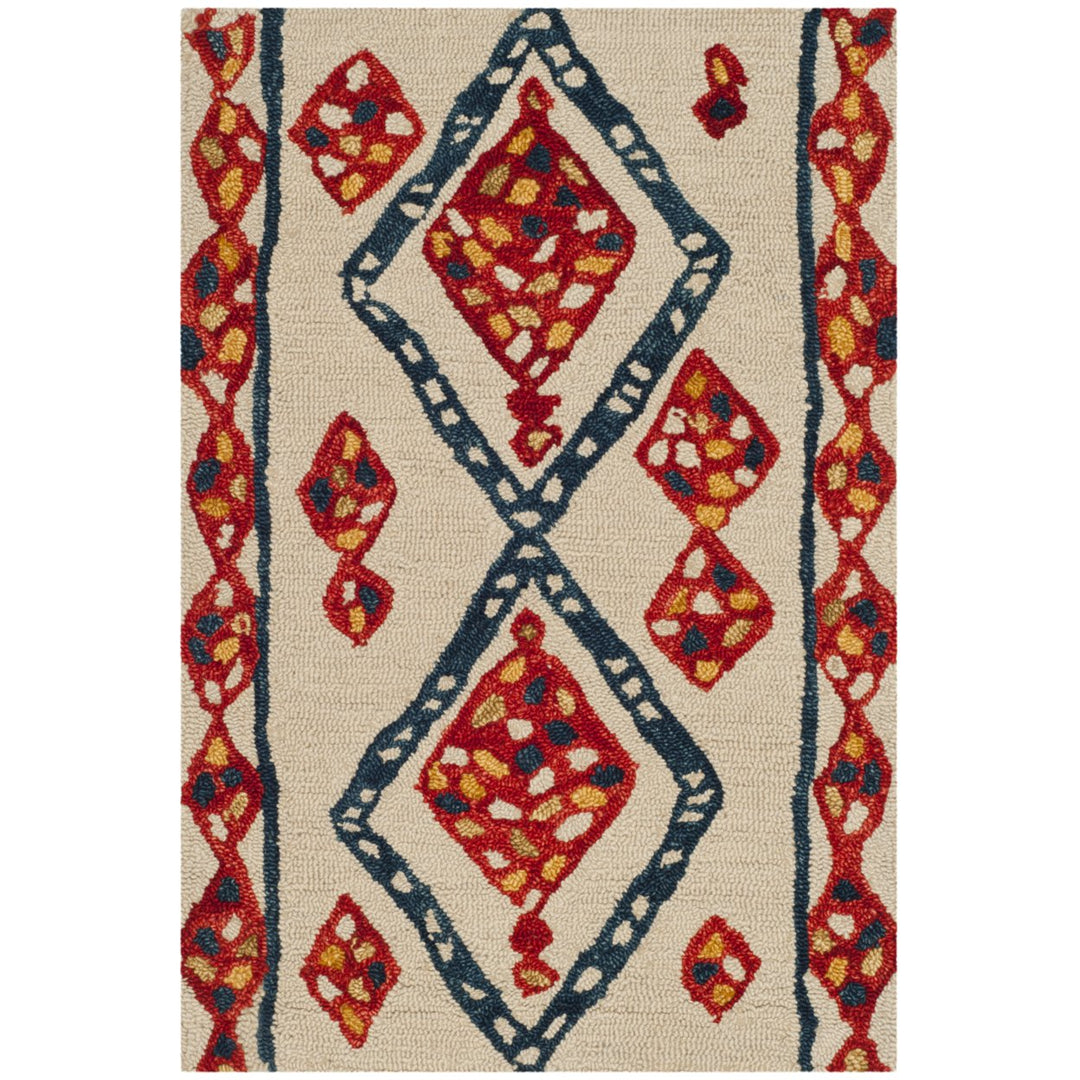 SAFAVIEH Aspen APN702A Handmade Ivory / Multi Rug Image 1