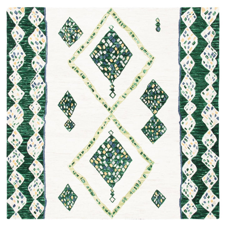 SAFAVIEH Aspen APN702Y Handmade Green / Ivory Rug Image 1