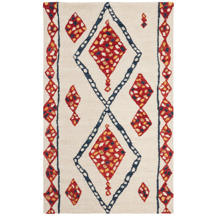 SAFAVIEH Aspen APN702A Handmade Ivory / Multi Rug Image 1