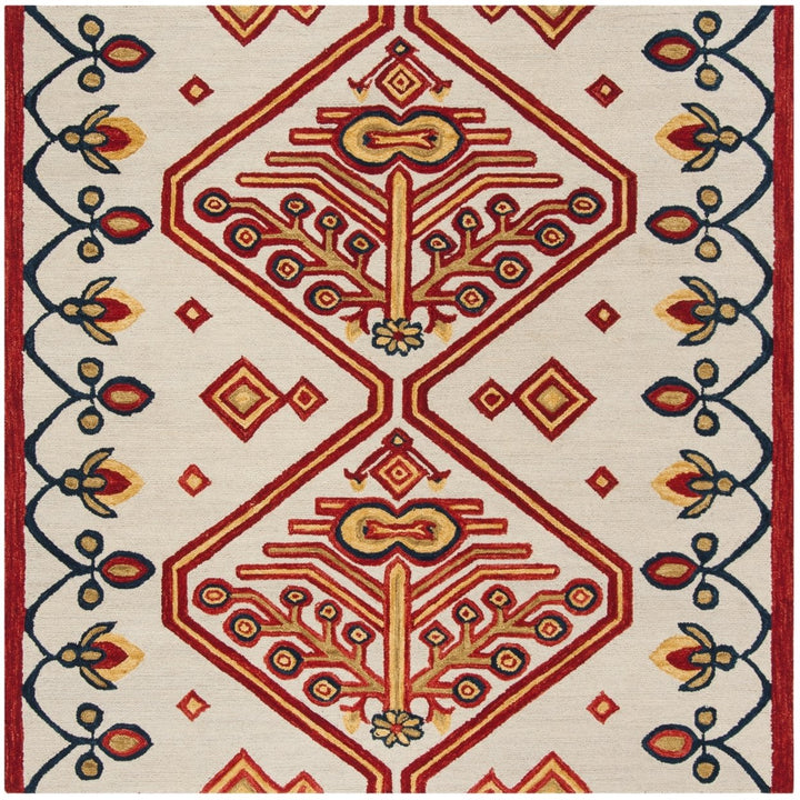 SAFAVIEH Aspen APN703A Handmade Ivory / Multi Rug Image 1