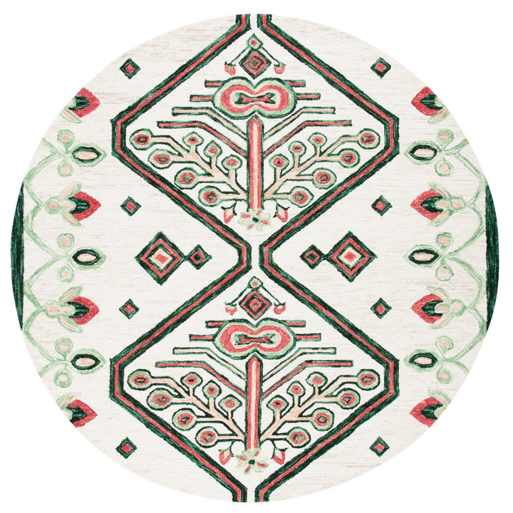 SAFAVIEH Aspen APN703B Handmade Ivory / Green Rug Image 1