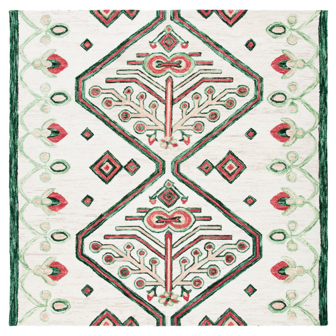 SAFAVIEH Aspen APN703B Handmade Ivory / Green Rug Image 1