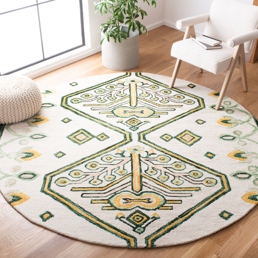 SAFAVIEH Aspen APN703C Handmade Ivory / Yellow Rug Image 2