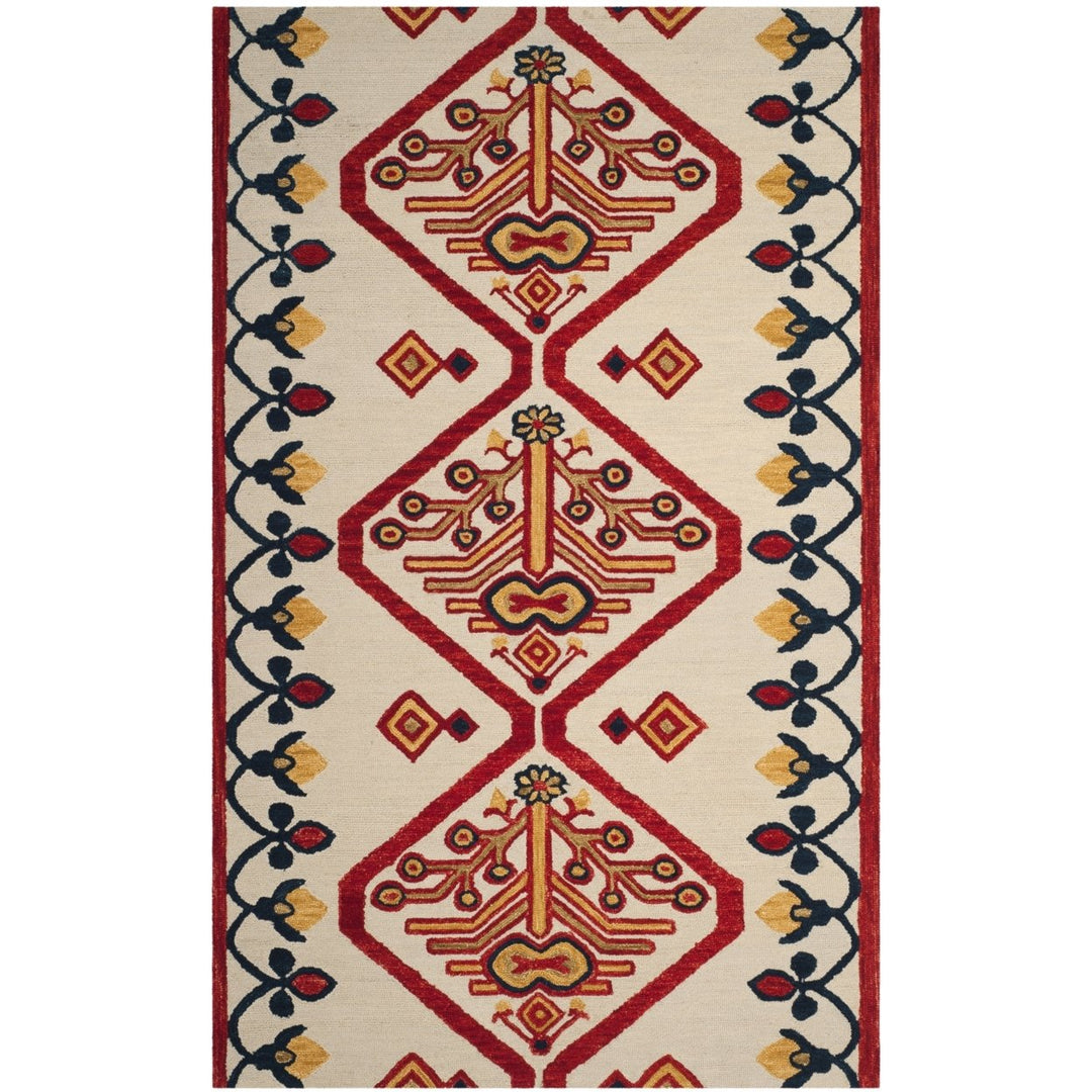 SAFAVIEH Aspen APN703A Handmade Ivory / Multi Rug Image 1