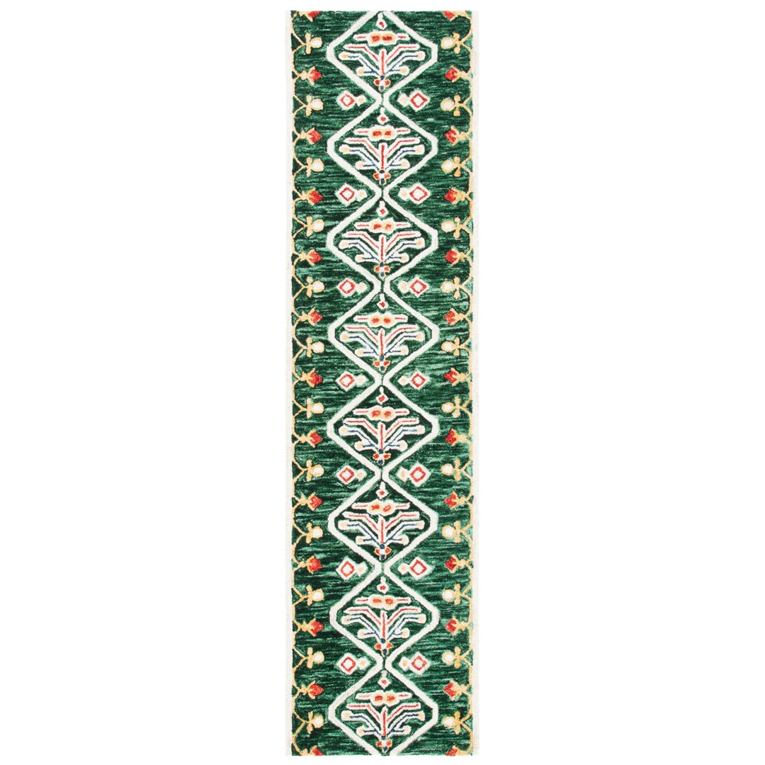 SAFAVIEH Aspen APN703Y Handmade Green / Ivory Rug Image 5