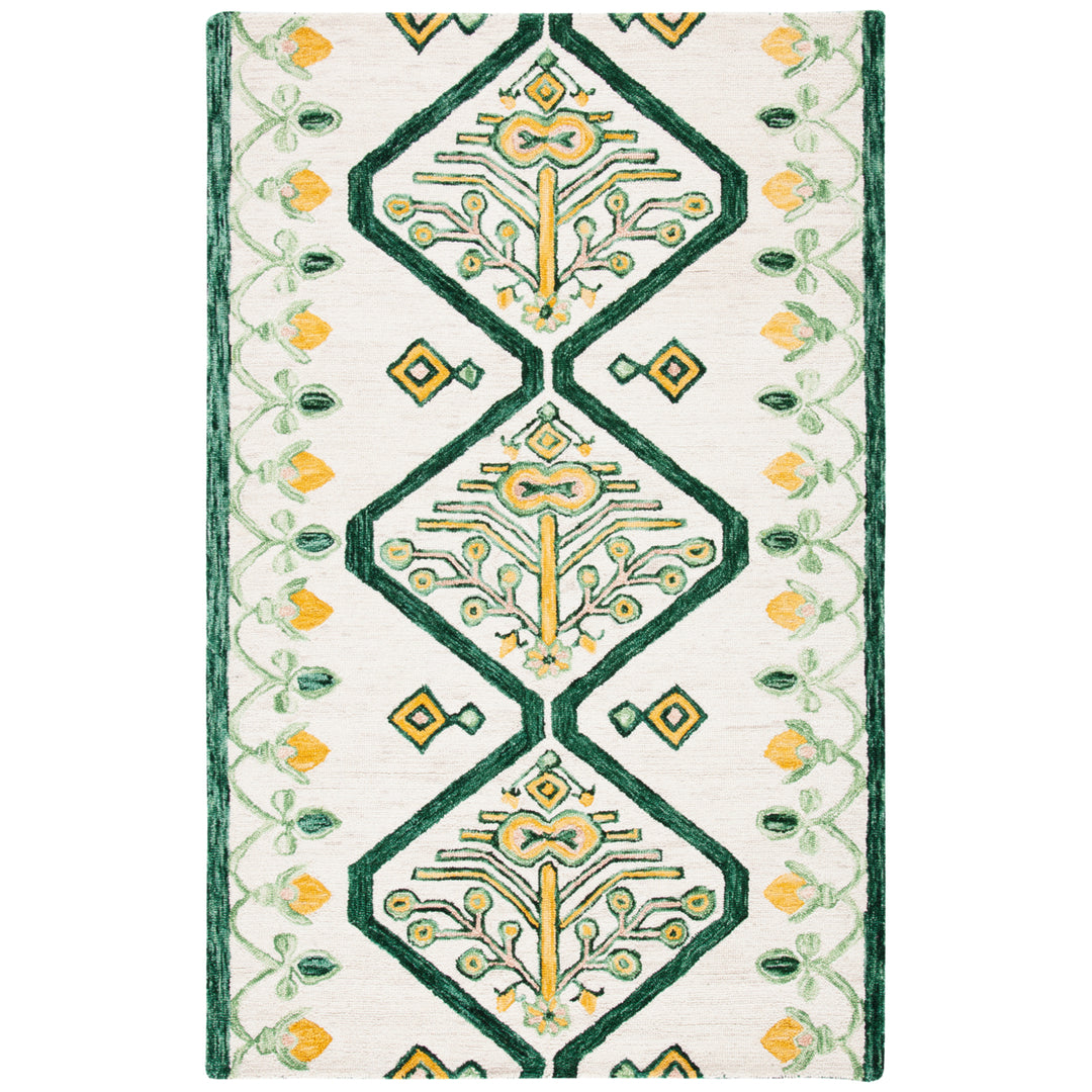 SAFAVIEH Aspen APN703C Handmade Ivory / Yellow Rug Image 10