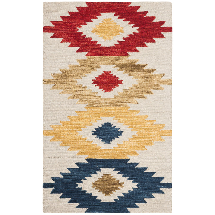 SAFAVIEH Aspen APN704A Handmade Ivory / Multi Rug Image 9