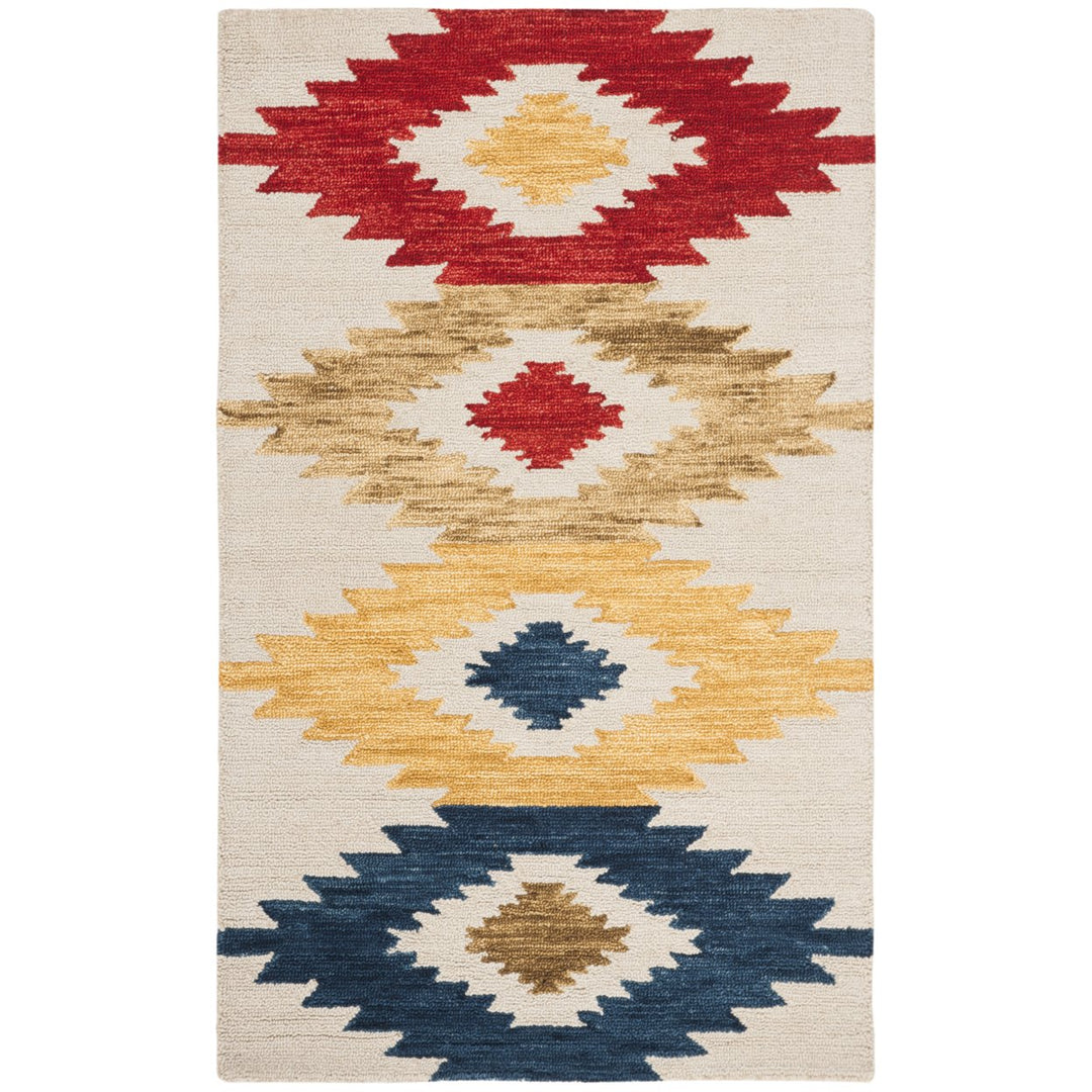 SAFAVIEH Aspen APN704A Handmade Ivory / Multi Rug Image 1