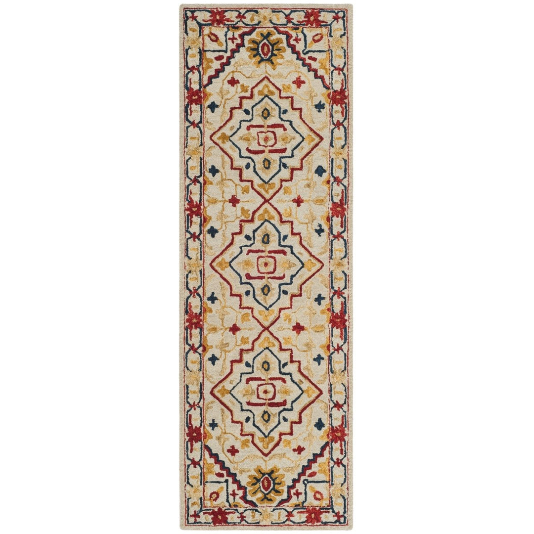 SAFAVIEH Aspen APN705A Handmade Ivory / Multi Rug Image 5