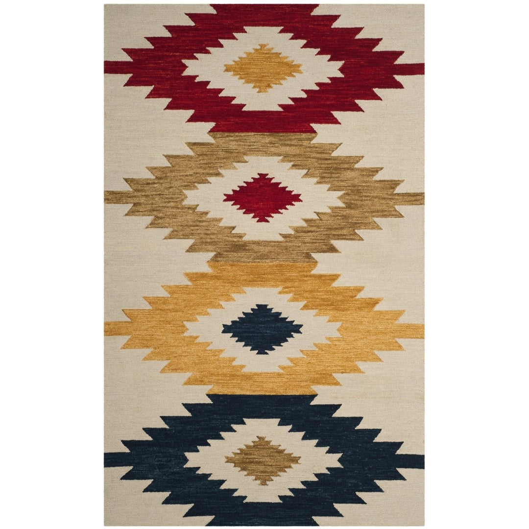 SAFAVIEH Aspen APN704A Handmade Ivory / Multi Rug Image 1