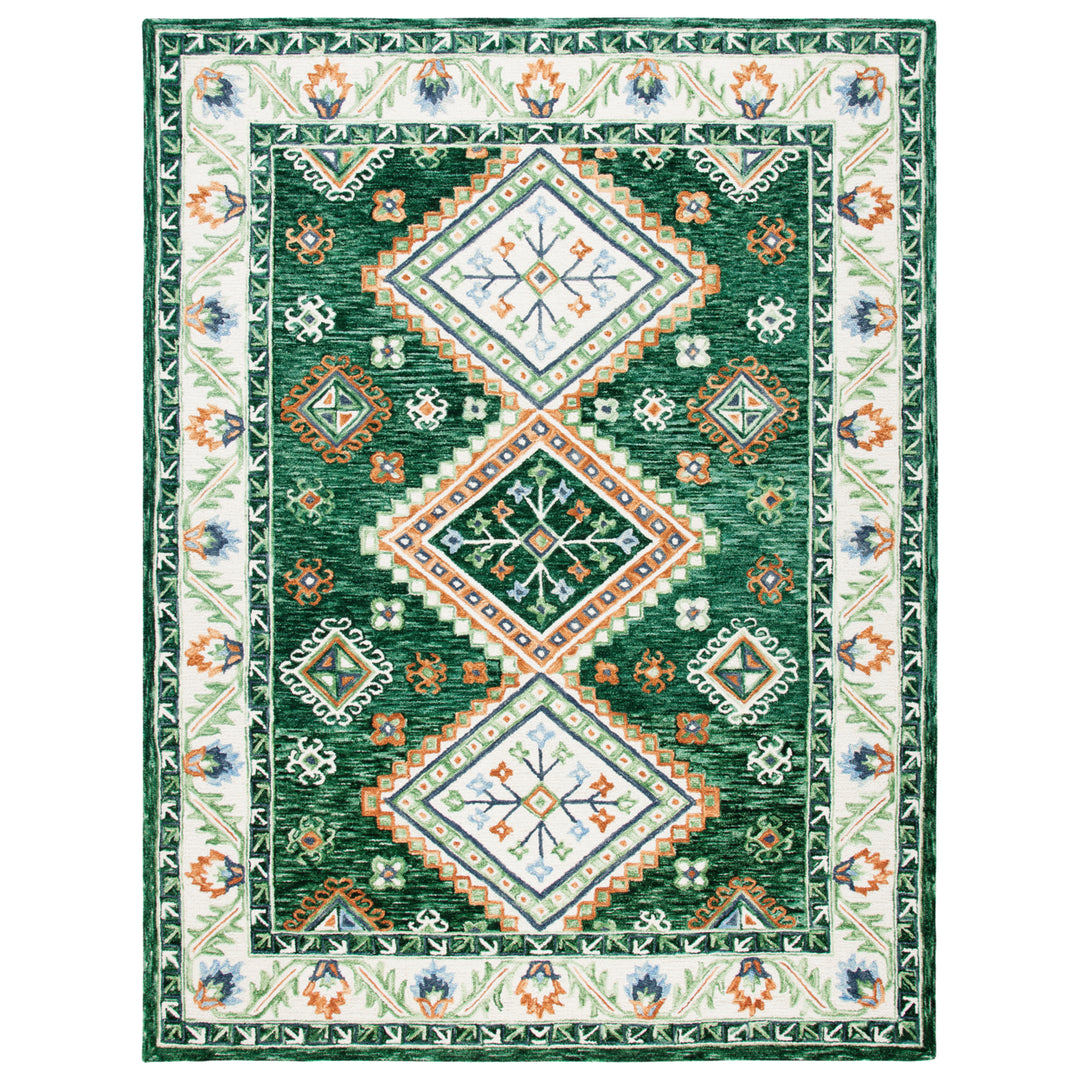 SAFAVIEH Aspen APN706Y Handmade Green / Ivory Rug Image 1