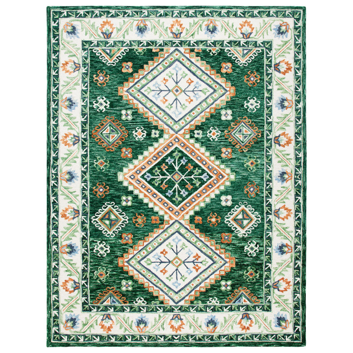 SAFAVIEH Aspen APN706Y Handmade Green / Ivory Rug Image 1