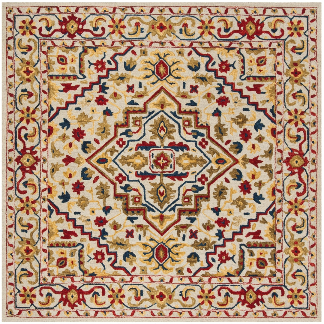 SAFAVIEH Aspen APN705A Handmade Ivory / Multi Rug Image 6