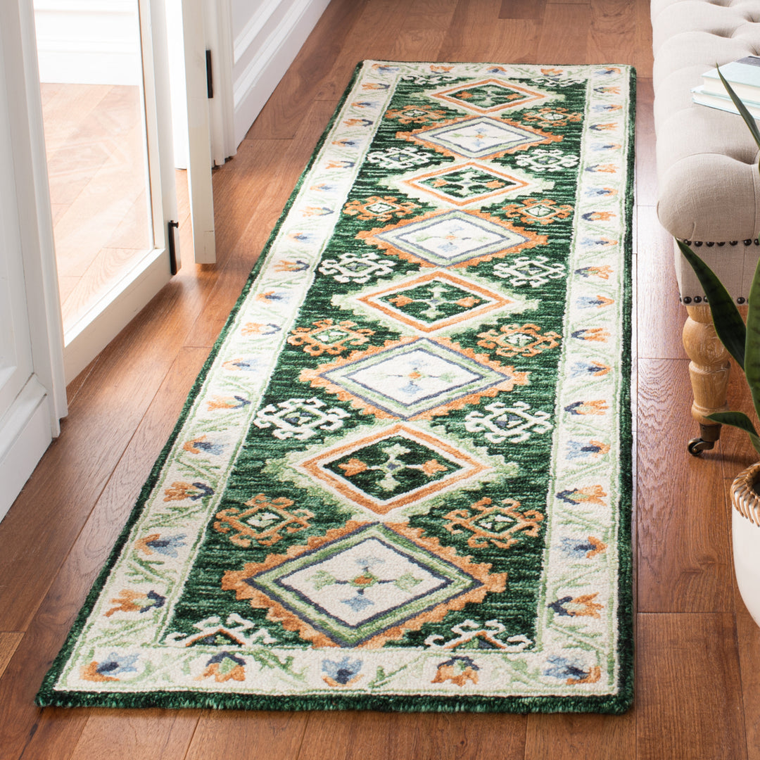 SAFAVIEH Aspen APN706Y Handmade Green / Ivory Rug Image 3