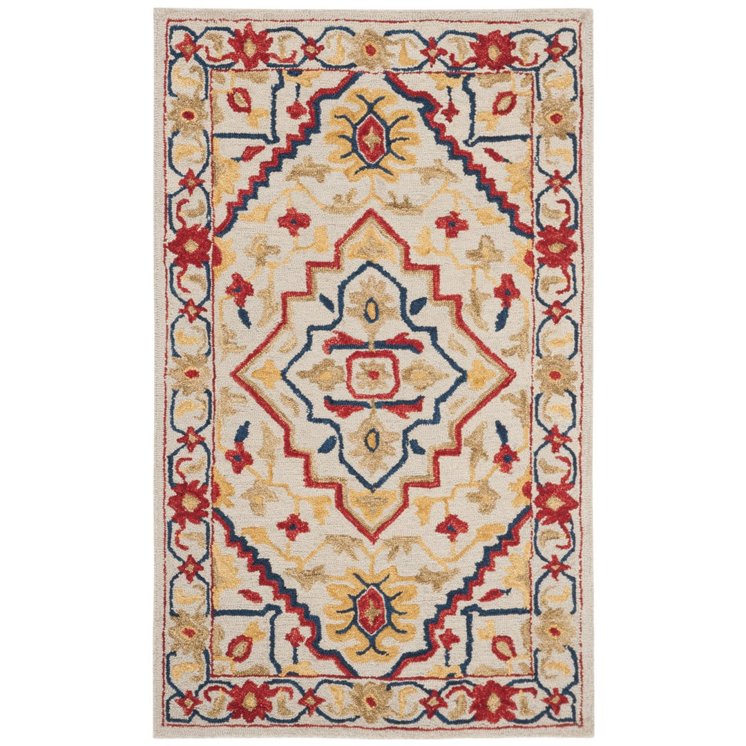 SAFAVIEH Aspen APN705A Handmade Ivory / Multi Rug Image 1