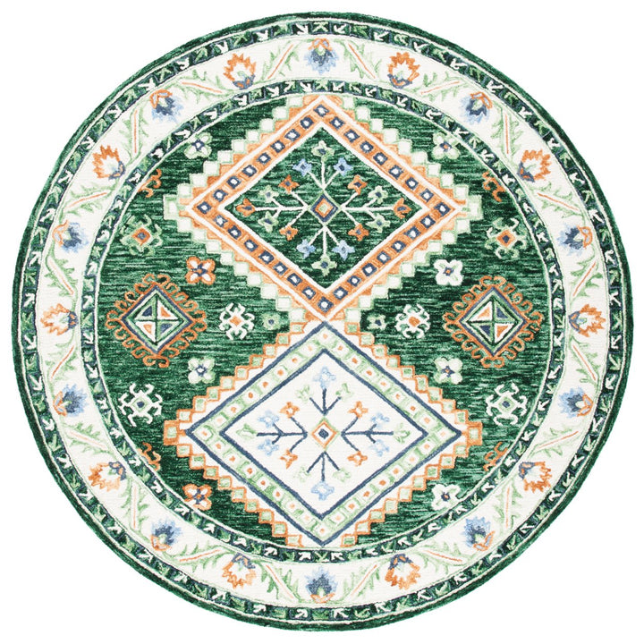 SAFAVIEH Aspen APN706Y Handmade Green / Ivory Rug Image 4