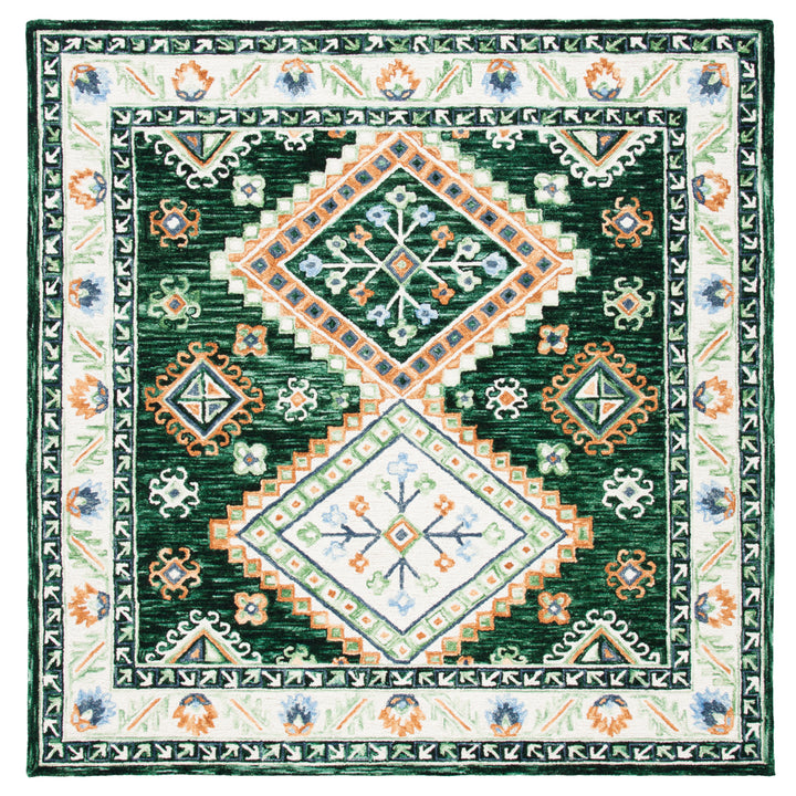 SAFAVIEH Aspen APN706Y Handmade Green / Ivory Rug Image 6