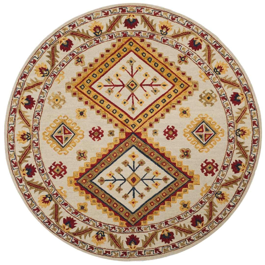 SAFAVIEH Aspen APN706A Handmade Ivory / Multi Rug Image 4