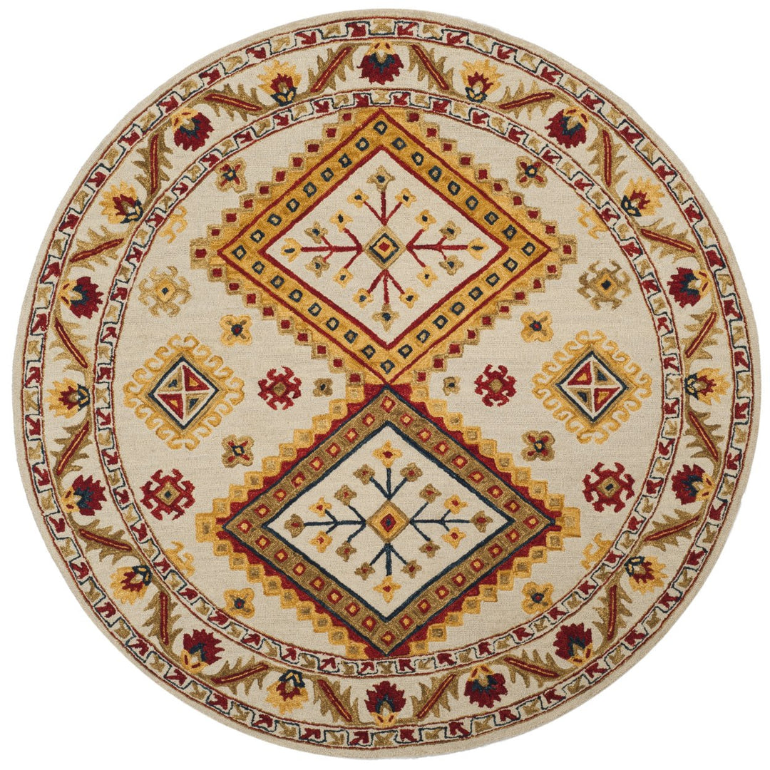 SAFAVIEH Aspen APN706A Handmade Ivory / Multi Rug Image 1