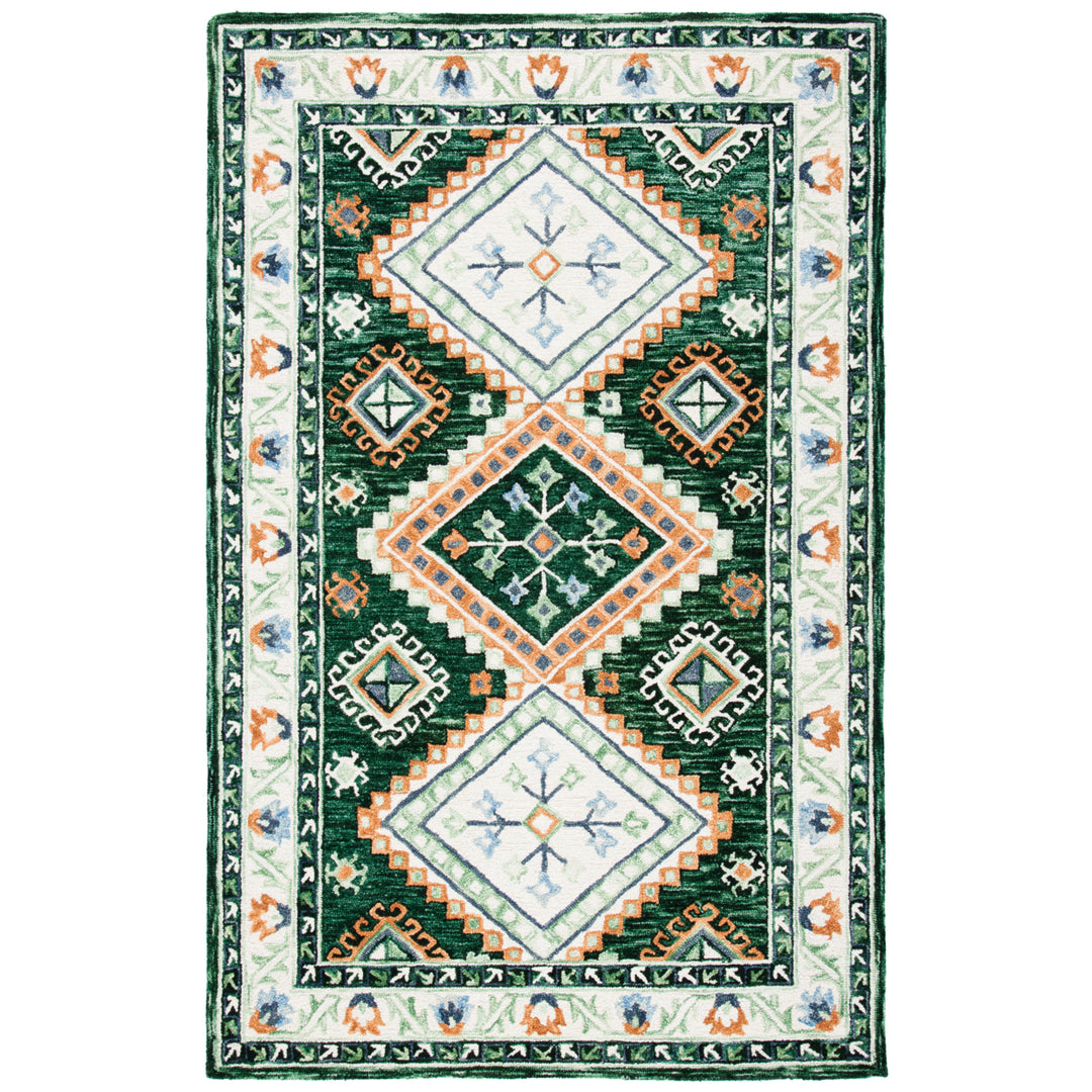 SAFAVIEH Aspen APN706Y Handmade Green / Ivory Rug Image 10