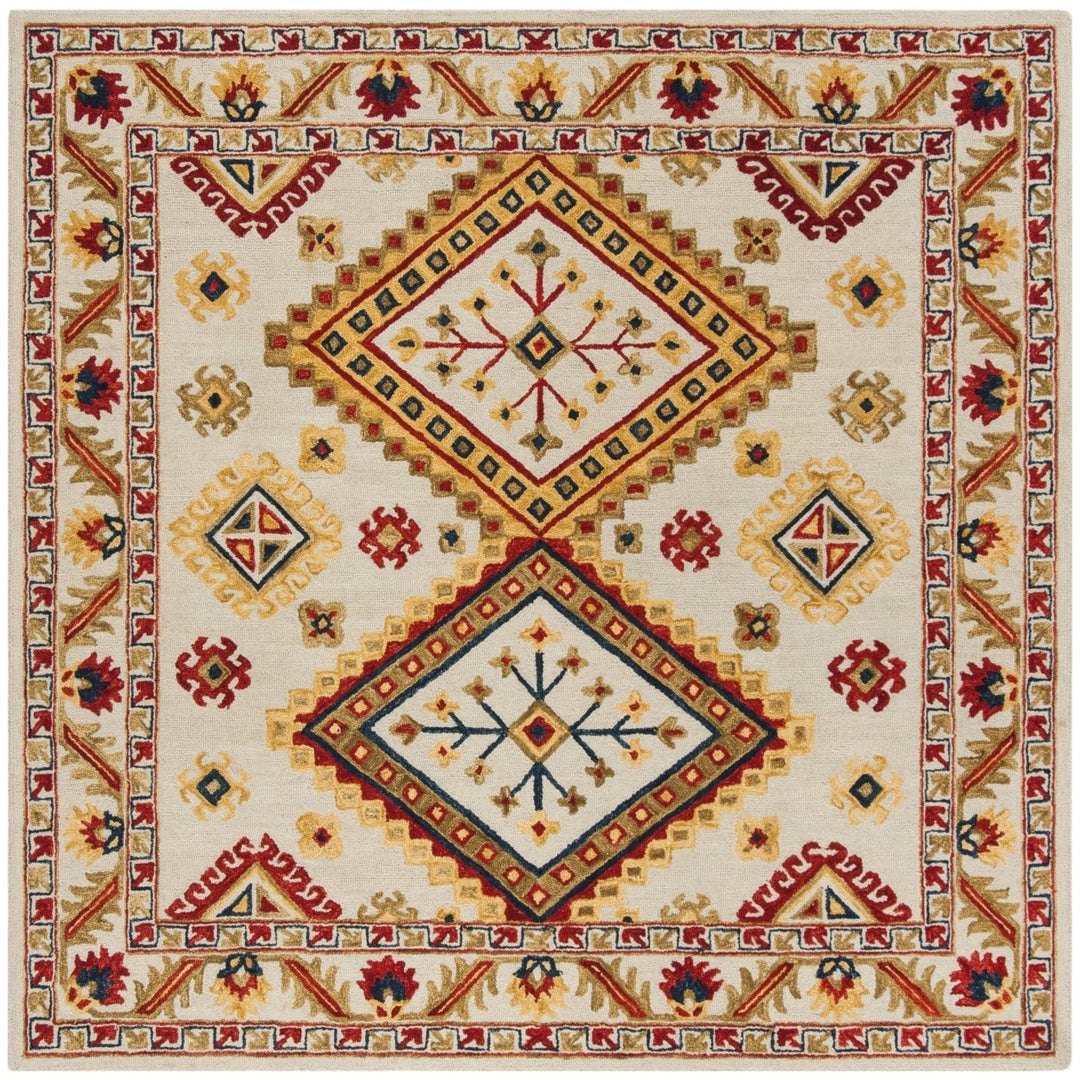 SAFAVIEH Aspen APN706A Handmade Ivory / Multi Rug Image 6