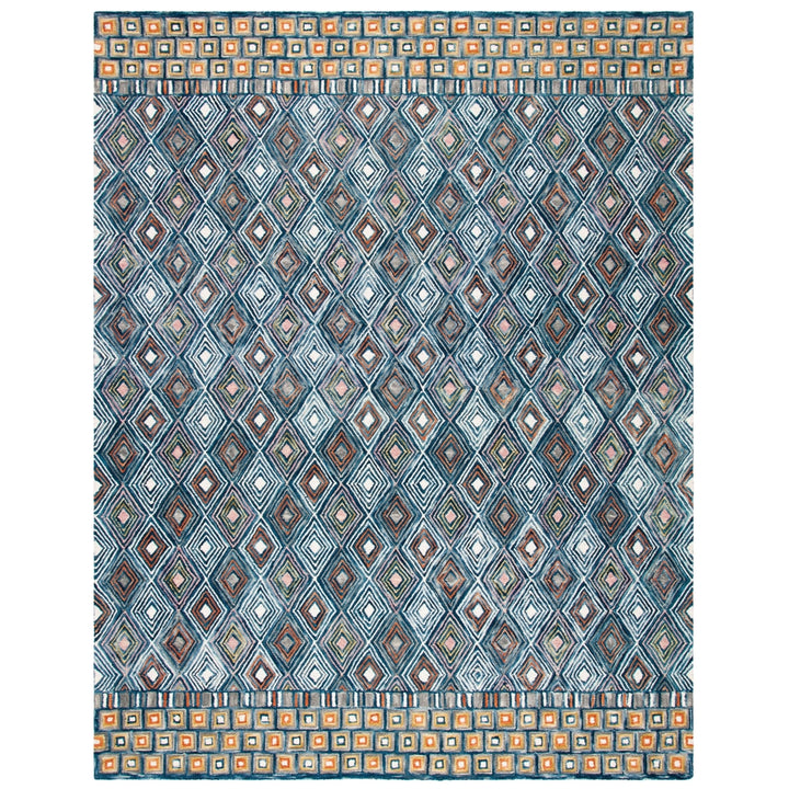 SAFAVIEH Aspen Collection APN810M Handmade Blue/Gold Rug Image 1