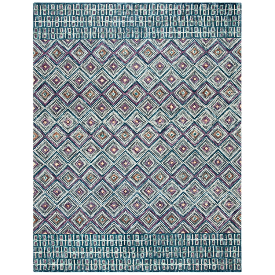 SAFAVIEH Aspen Collection APN812M Handmade Blue / Red Rug Image 1