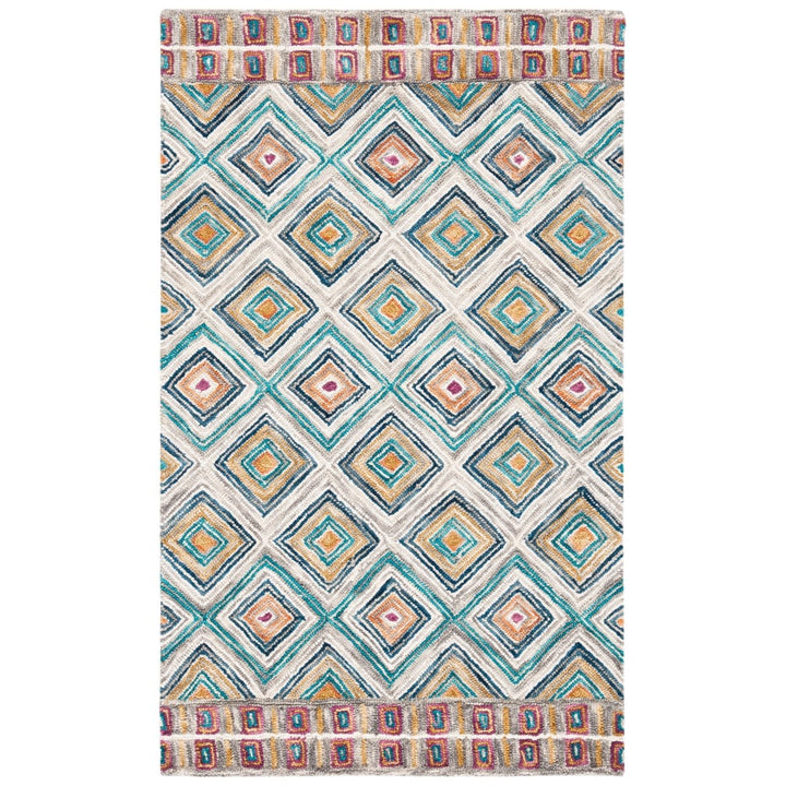 SAFAVIEH Aspen Collection APN812Y Handmade Green/Red Rug Image 3