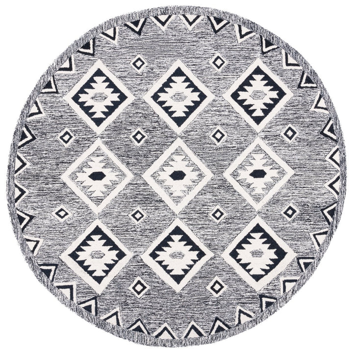 SAFAVIEH Aspen APN814Z Handmade Black / Ivory Rug Image 1