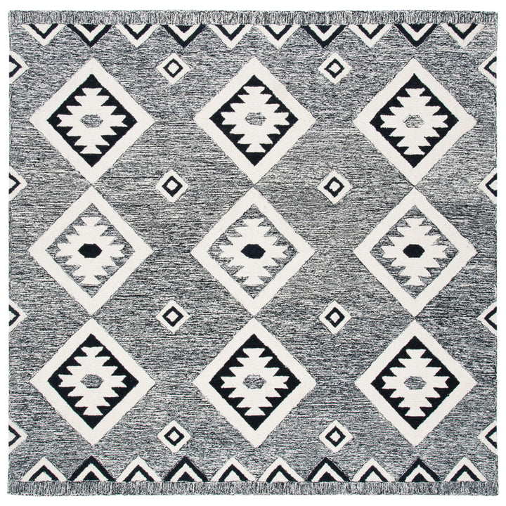 SAFAVIEH Aspen APN814Z Handmade Black / Ivory Rug Image 6