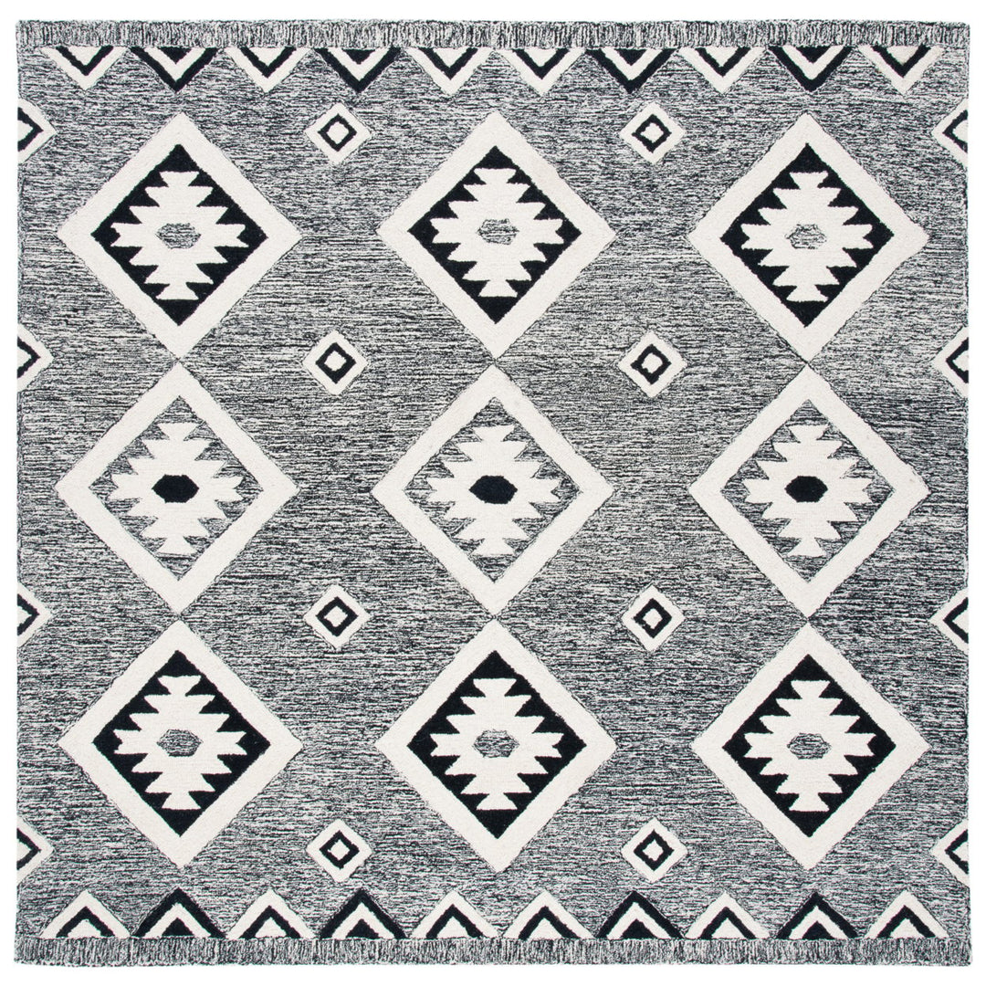 SAFAVIEH Aspen APN814Z Handmade Black / Ivory Rug Image 1