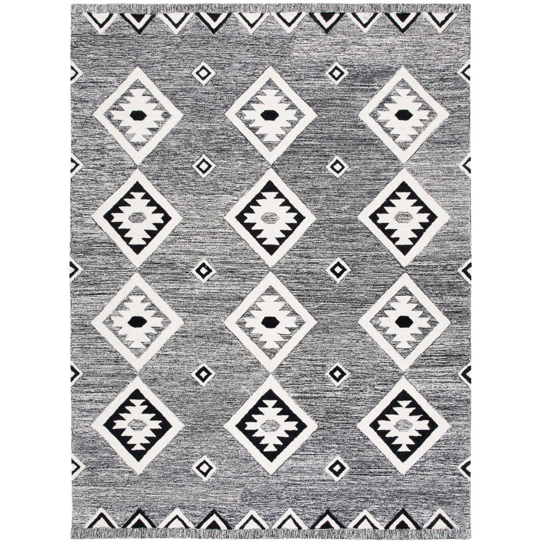 SAFAVIEH Aspen APN814Z Handmade Black / Ivory Rug Image 10