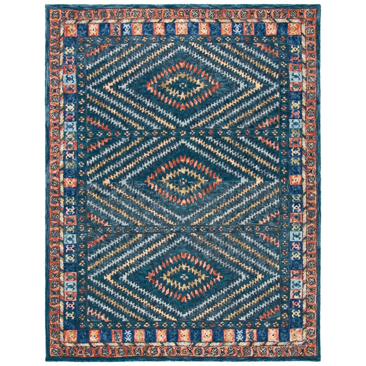 SAFAVIEH Aspen APN815P Handmade Rust / Green Rug Image 1