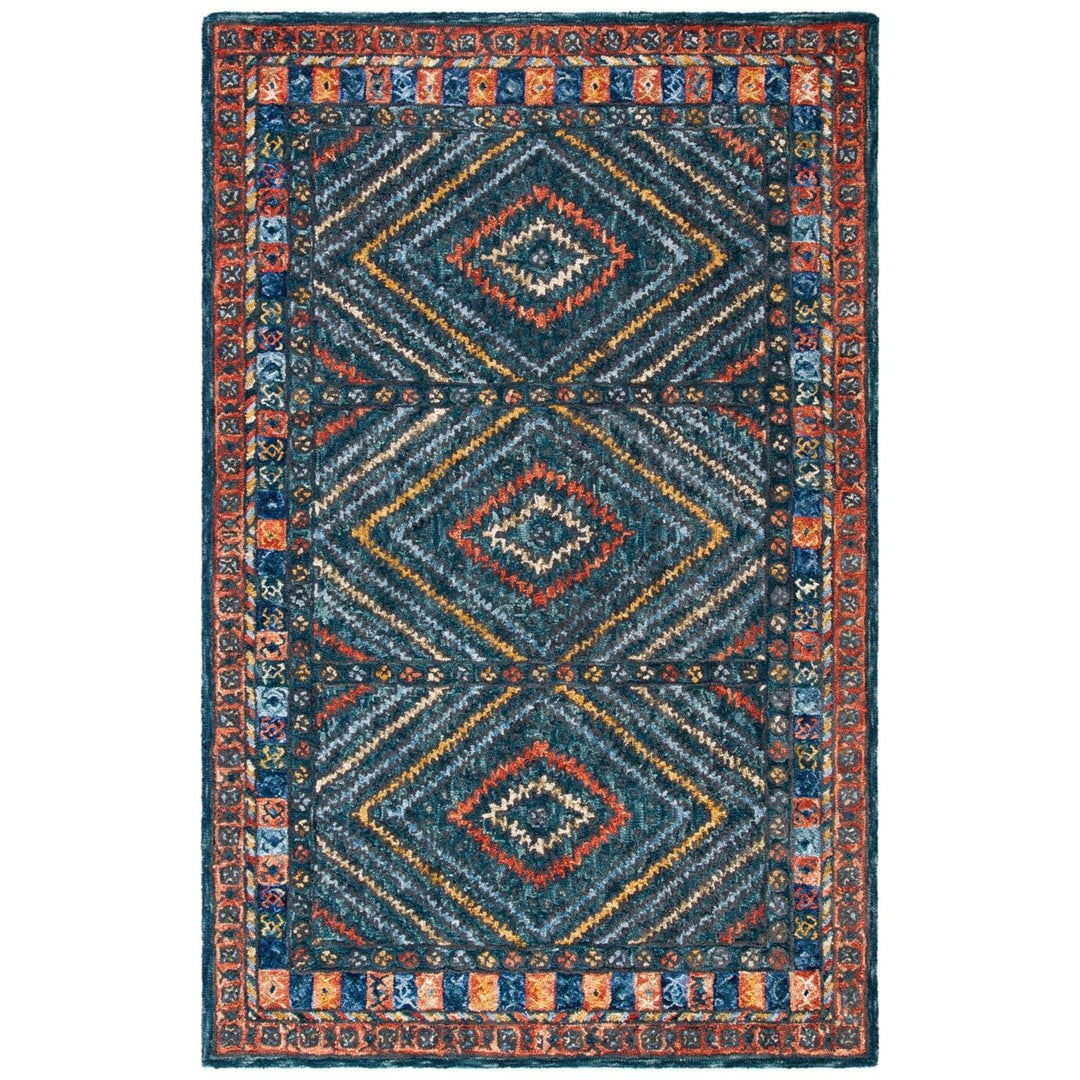 SAFAVIEH Aspen APN815P Handmade Rust / Green Rug Image 3