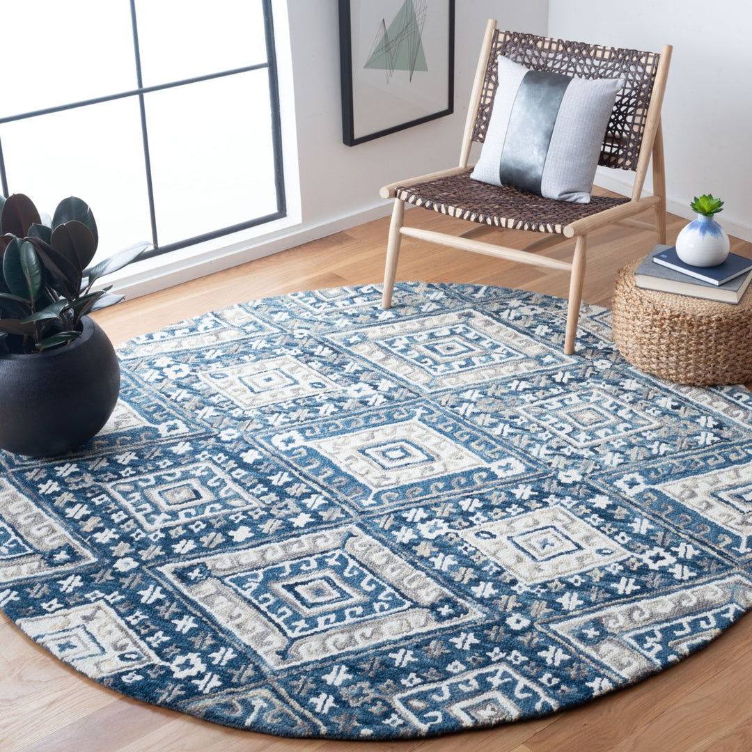 SAFAVIEH Aspen APN825F Handmade Grey / Ivory Rug Image 2