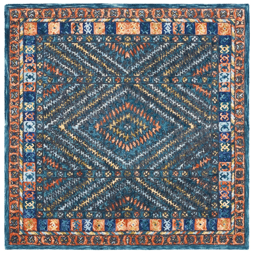 SAFAVIEH Aspen APN815P Handmade Rust / Green Rug Image 7